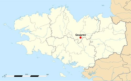 Map of Brittany
